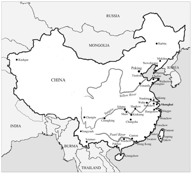 China map outline 3Q