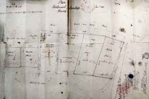 Plan of the small concession area comprising six lots on the reclaimed frontage at Amoy, drawn in 1855. Lot 4, one of two that had not yet been reclaimed, was reserved for the British government should it be required for a consulate building (which it never was). The Custom House was on  the right at the rear.