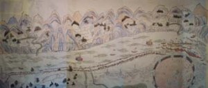 Chinese map showing the walled city of Ichang.