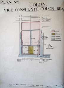 Site (in yellow) for Colon vice-consulate, 1934.