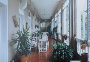 Second floor veranda, 1970s.