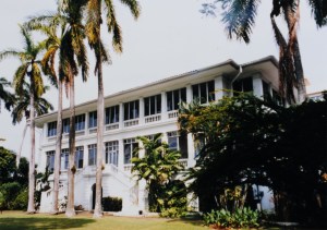 East frontage, overlooking the sea, 1970s.