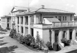 26. Tokyo. Freestanding building with offices on the ground floor, and flats above. The ambassador still found himself being expected to pay for the office building’s running costs.