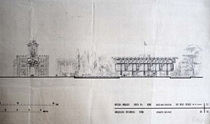 34. Rome. An early drawing by Spence, and shows his preoccupation with building so close to Michelangelo’s Porta Pia.