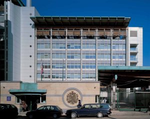 Entrance, from Protochny Street.