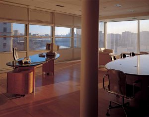 The ambassador's office, with desk made by Luke Hughes.