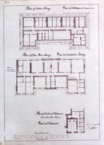 Albano's plans of second and attic floors, 1852.