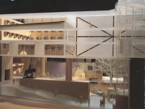 Internal section of model.