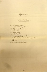 Albano's key to first floor plan above.