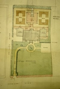 Plan of revised site, 1928.