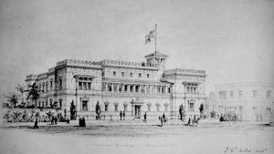 James Wild's 1869 proposal: this drawing was exhibited at Royal Academy in 1870. 