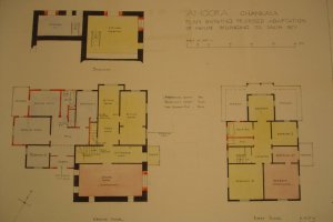 Plans for conversion of Salih Bey's house, 1925.