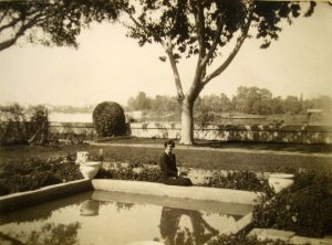 View across the Nile from the residence garden, 1930.