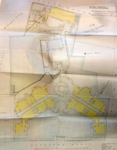 New hospital layout proposed in 1902 by Percy Adams.