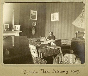 A junior Percy Loraine (later ambassador, 1933-9) in his room in 1907.