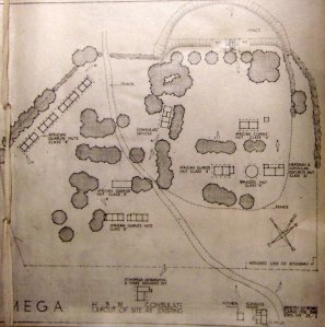 Ministry of Works (Cairo office) drawing of exisitng compound, 1949.
