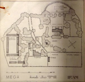 Proposed compound layout, 1949, completed 1952.