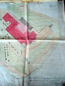 Proposed siting in 1914 of rebuilt summer residence.