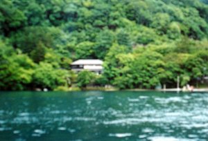 View from the lake, 1980s.