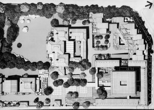Powell and Moya's 1976 proposal for developing the north end of the compound.