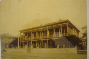 Consulate adapted from house bought in Kobe in 1872. This photo 1911.