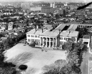 Residence from the air, looking north.