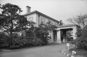 Residence entrance, on the east side.