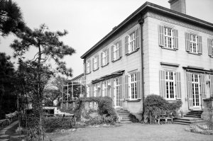 South-west corner of the residence.