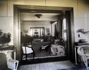 The reception rooms of the new residence, 1939.