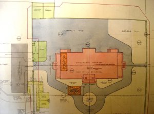 1930 layout of new consulate-general offices on most of the Lots 172-3 Yamashita-cho site.