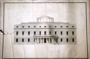 2. Constantinople. Design for the garden front of Elgin’s palace by the Roman architect Vincenzo Balestra, 1802. [Photo courtesy of Lord Elgin.]