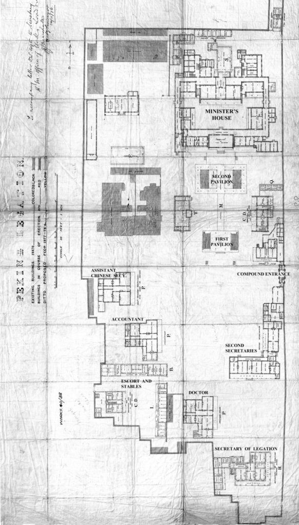Plan of legation compound, 1876. 