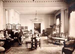 Drawing room, c 1930.
