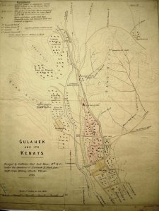 Survey of qanats serving the Gulhak compound, 1895.