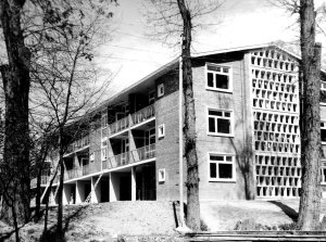 Block of junior staff flats, 1958.