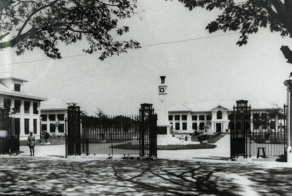 Compound entrance, late 1920s.