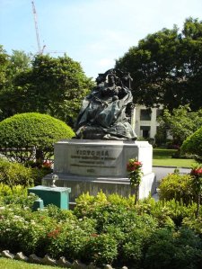 Queen Victoria is now in her third location.