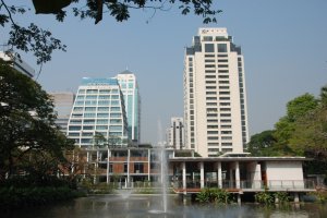 The clubhouse, re-located to the west end of the large klong, 2009.