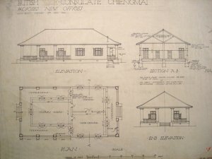 Drawing for new consular offices , 1920.