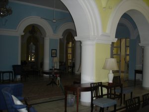 View across hall from dining to drawing room, 2005.