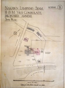 Nakawn Lampang site plan, c. 1928.