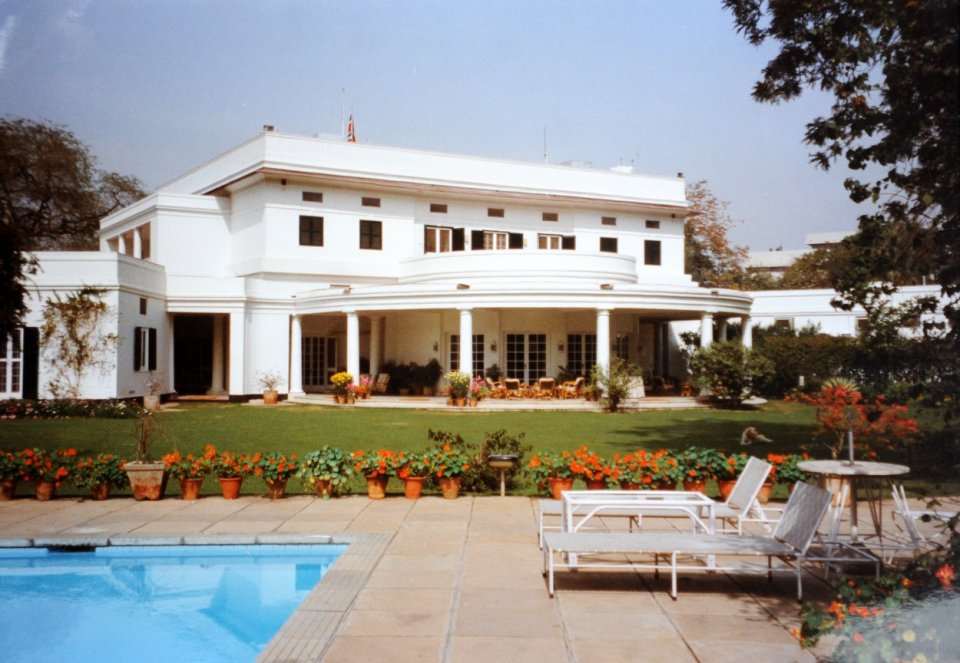 The residence, across the garden, 1992.