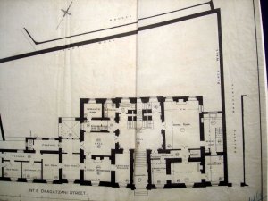 Ground floor plan of legation house, 1914.