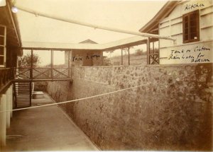 At the rear of the consulate, 1930.