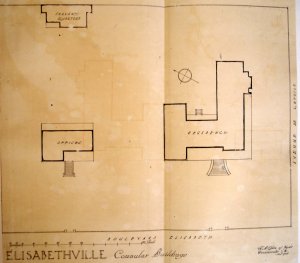 Siteplan of residence and offices, 1920.