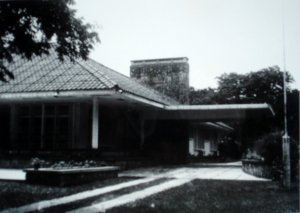 Entrance front of residence, c.1972.