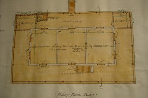 First floor plan of consulate, 1907.