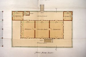 Prposed main consulate floor plan, 1906.
