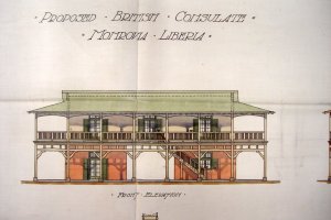 Proposed front elevation of consulate, 1906.