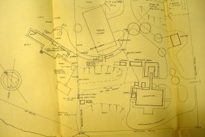 Siteplan, with vice-consul's house on the left, c.1955.